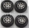 Wltoys A979-B A969-01 Official Wheel(2pcs Left and 2pcs Right Wheel) For Wltoys A979-B Rc Car Parts,High speed 1:18 Scale 4wd,2.4G A979-B rc racing car Parts,On Road Drift Racing Truck Car Parts