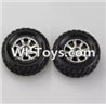 Wltoys A979-B A969-01 Official Right Wheel(2pcs) For Wltoys A979-B Rc Car Parts,High speed 1:18 Scale 4wd,2.4G A979-B rc racing car Parts,On Road Drift Racing Truck Car Parts