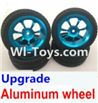 Wltoys A979-B Upgrade Aluminum wheel(4pcs-Include the Tire leather，4pcs 7mm-to-12mm Adapter) For Wltoys A979-B Rc Car Parts,High speed 1:18 Scale 4wd,2.4G A979-B rc racing car Parts,On Road Drift Racing Truck Car Parts
