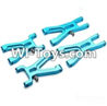 Wltoys A979-B Upgrade Metal Front Swing arm(2pcs) & Upgrade Metal Rear Swing arm For Wltoys A979-B Rc Car Parts,High speed 1:18 Scale 4wd,2.4G A979-B rc racing car Parts,On Road Drift Racing Truck Car Parts