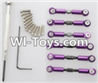 Wltoys A979-B Upgrade Metal Connect buckle,Trolley(6pcs)-Purple For Wltoys A979-B Rc Car Parts,High speed 1:18 Scale 4wd,2.4G A979-B rc racing car Parts,On Road Drift Racing Truck Car Parts