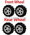 Wltoys A989 Front Wheel(2pcs) & Rear Wheel(2pcs)