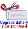 Wltoys K929-B Upgrade 7.4v 1500mah Battery with T-shape Plug