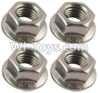 Wltoys K929-B M3 Flange nuts(4PCS)