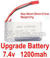 Wltoys K929 Upgrade 1200mah battery(Size-58mmX29mmX21mm)(Weight-61g) Wltoys K929 Upgrade 1200mah battery(Size-58mmX29mmX21mm)(Weight-61g)