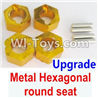 Wltoys K929 Upgrade Metal Hexagonal round seat(4pcs)(4pcs)-Yellow