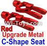 Wltoys 10428 Upgrade Parts-Upgrade Metal C-Shape Seat-Red-2pcs-K949-10,Wltoys 10428 RC Car Parts,High speed 1:10 Scale 4wd,10428 Electric Power On Road Drift Racing Truck Car Parts