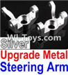 Wltoys 10428 Upgrade Parts-Upgrade Metal Steering arm-Silver-2pcs-K949-11,Wltoys 10428 RC Car Parts,High speed 1:10 Scale 4wd,10428 Electric Power On Road Drift Racing Truck Car Parts
