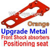 Wltoys 10428 Upgrade Parts-Upgrade Metal Front Shock absorbers Positioning seat-Orange-K949-16,Wltoys 10428 RC Car Parts,High speed 1:10 Scale 4wd,10428 Electric Power On Road Drift Racing Truck Car Parts