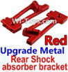 Wltoys 10428 Upgrade Parts-Upgrade Metal Rear Shock absorber bracket-Red-2pcs-K949-26,Wltoys 10428 RC Car Parts,High speed 1:10 Scale 4wd,10428 Electric Power On Road Drift Racing Truck Car Parts