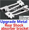 Wltoys 10428 Upgrade Parts-Upgrade Metal Rear Shock absorber bracket-Silver-2pcs-K949-26,Wltoys 10428 RC Car Parts,High speed 1:10 Scale 4wd,10428 Electric Power On Road Drift Racing Truck Car Parts