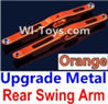 Wltoys 10428 Upgrade Parts-Upgrade Metal Rear Swing Arm-Orange-2pcs-K949-29,Wltoys 10428 RC Car Parts,High speed 1:10 Scale 4wd,10428 Electric Power On Road Drift Racing Truck Car Parts