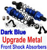 Wltoys 10428 Upgrade Parts-Upgrade Metal Front Shock Absorbers(2pcs)-Darke Blue-K949-36,Wltoys 10428 RC Car Parts,High speed 1:10 Scale 4wd,10428 Electric Power On Road Drift Racing Truck Car Parts