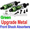 Wltoys 10428 Upgrade Parts-Upgrade Metal Front Shock Absorbers(2pcs)-Green-K949-36,Wltoys 10428 RC Car Parts,High speed 1:10 Scale 4wd,10428 Electric Power On Road Drift Racing Truck Car Parts