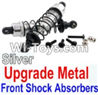 Wltoys 10428 Upgrade Parts-Upgrade Metal Front Shock Absorbers(2pcs)-Silver-K949-36,Wltoys 10428 RC Car Parts,High speed 1:10 Scale 4wd,10428 Electric Power On Road Drift Racing Truck Car Parts