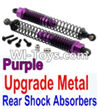 Wltoys 10428 Upgrade Parts-Upgrade Metal Rear Shock Absorbers(2pcs)-Purple-K949-37,Wltoys 10428 RC Car Parts,High speed 1:10 Scale 4wd,10428 Electric Power On Road Drift Racing Truck Car Parts