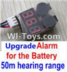 Wltoys 10428 Upgrade Parts-Upgrade Alarm for the Battery,Can test whether your battery has enouth power,Wltoys 10428 RC Car Parts,High speed 1:10 Scale 4wd,10428 Electric Power On Road Drift Racing Truck Car Parts