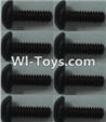 Wltoys 10428 Parts-Pan head inner hexagon Screws-M2X6-(8pcs)-K949-90,Wltoys 10428 RC Car Parts,High speed 1:10 Scale 4wd,10428 Electric Power On Road Drift Racing Truck Car Parts