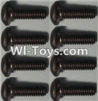 Wltoys 10428 Parts-Pan head inner hexagon Screws-M2.5X6-(8pcs)-K949-91,Wltoys 10428 RC Car Parts,High speed 1:10 Scale 4wd,10428 Electric Power On Road Drift Racing Truck Car Parts