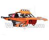 Wltoys K959 Car Canopy,Car shell unit-(Include the shell,Rollcage,Doll)-Orange For WLtoys K959 1/12 1:12 RC Drift Car Parts desert Off Road Buggy parts