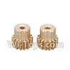Wltoys K959 Official Motor Gear 14T(2pcs) For WLtoys K959 1/12 1:12 RC Drift Car Parts desert Off Road Buggy parts