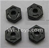 Wltoys K959 Hexagon Wheel Seat(4pcs) For WLtoys K959 1/12 1:12 RC Drift Car Parts desert Off Road Buggy parts
