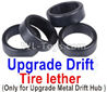 Wltoys K999 Upgrade Drift Tire lether(4pcs)-Can only match the Upgrade Metal Drift Hub