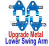 Wltoys K999 Upgrade Metal Lower Swing Arm(4pcs)-Blue