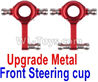 Wltoys K999 Upgrade Metal Front Steering Cup(2pcs)-Red