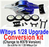 Wltoys K999 Upgrade Conversion kit-Upgrade K979 Version-Blue Color,Be suit for All Wltoys 1/28 Wltoys Car