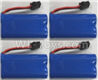Wltoys L209 Spare Parts-01-03 0449 Official 6.4V 700mah Battery(4pcs),Wltoys L209 Rc Car Spare Parts Replacement Accessories,1:10 L209 RC Racing Car Trcuk parts