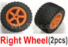 Wltoys L209 Spare Parts-21-03 1549 Right Wheel unit(2 set)-Orange,Wltoys L209 Rc Car Spare Parts Replacement Accessories,1:10 L209 RC Racing Car Trcuk parts