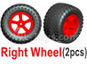 Wltoys L209 Spare Parts-22-03 1549 Right Wheel unit(2 set)-Red,Wltoys L209 Rc Car Spare Parts Replacement Accessories,1:10 L209 RC Racing Car Trcuk parts