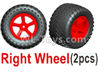 Wltoys L219 Spare Parts-11-03 1555 Right Wheel unit(2 set)-Red,Wltoys L219 Rc Car Spare Parts Replacement Accessories,1:10 L219 RC Racing Car Trcuk parts