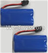 Wltoys L229 Spare Parts-01-02 0449 Official 6.4V 700mah Battery(2pcs),Wltoys L229 Rc Car Spare Parts Replacement Accessories,1:10 L229 RC Racing Car Trcuk parts