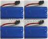Wltoys L229 Spare Parts-01-03 0449 Official 6.4V 700mah Battery(4pcs),Wltoys L229 Rc Car Spare Parts Replacement Accessories,1:10 L229 RC Racing Car Trcuk parts