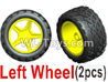 Wltoys L229 Spare Parts-11-02 1565 Left Wheel unit(2 set)-Yellow,Wltoys L229 Rc Car Spare Parts Replacement Accessories,1:10 L229 RC Racing Car Trcuk parts