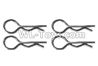 Wltoys L229 Spare Parts-12 K939-49 R-shape Pin,Vehicle housing clip(4pcs)-1x22.1mm,Wltoys L229 Rc Car Spare Parts Replacement Accessories,1:10 L229 RC Racing Car Trcuk parts