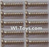 Wltoys L323 Countersunk self tapping screws(10pcs)-1.7x8KB