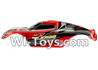 Wltoys L929 Wltoys Car canopy,Car shell cover-Red