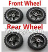 Wltoys L929 Front Wheel(2pcs) & Rear Wheel(2pcs)