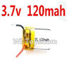 Wltoys L939 Battery packs,Lipo Batteries,3.7v 120mah battery for Wltoys L929 L939 2019 A989 A999 Mini Rc Car