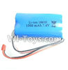 Wltoys L979 Upgrade Battery,Wltoys L979 Battery 1500mAh 7.4v Red JST Plug Battery(Can only be Used for L979)