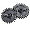 Wltoys P929 Reduction gear(2PCS) For WLtoys P929 1:28 rc Drift Car Parts P929 RC desert Off Road Buggy parts