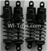 Wltoys P949 Front and Rear Shock Absorber(Total 4pcs),Wltoys P949 RC Tractor Car Spare Parts Replacement Accessories,1:10 Scale 4wd P949 RC Tractor Truck parts,RC Tractor Racing car Parts