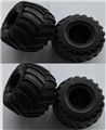 Wltoys P959 Front and Rear Wheel unit(Total 4pcs),Wltoys P959 RC Truck Car Spare Parts Replacement Accessories,1:10 Scale 4wd P959 RC Truck parts,RC Tractor Racing car Parts
