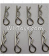 Wltoys P959 L959-66 Clips,R-Clips,Shell Pin(8pcs),Wltoys P959 RC Truck Car Spare Parts Replacement Accessories,1:10 Scale 4wd P959 RC Truck parts,RC Tractor Racing car Parts