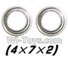 Hosim S912 Bearing-4x7x2mm-2pcs Parts-WJ08 Hosim S912 Bearing-4x7x2mm-2pcs Parts-WJ08