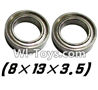 Hosim S912 Bearing-8x13x3.5mm-2pcs Parts-WJ10 Hosim S912 Bearing-8x13x3.5mm-2pcs Parts-WJ10