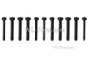 Hosim 9135 Parts-LS08 Round head screw(10pcs)-2.3x16PBHO